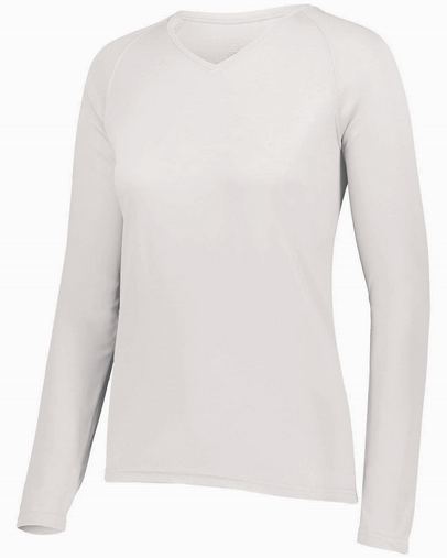  Ladies' Attain Wicking Long-Sleeve T-Shirt 