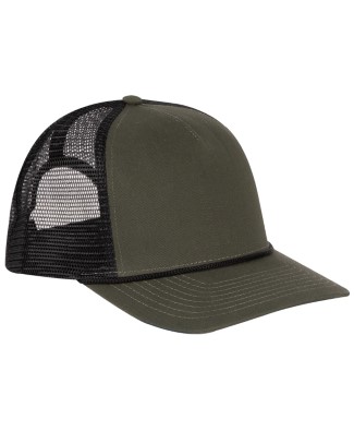 Cotton Retro Rope Trucker Hat