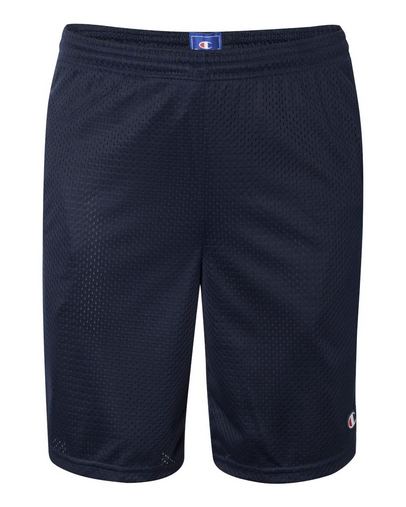 Custom Printed Champion Polyester Mesh 9" Shorts with Pockets - S162 With Logo