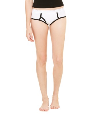  Ladies' Cotton/Spandex Boyfriend Brief 