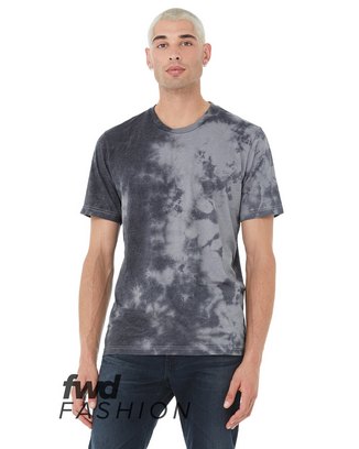 Unisex Tie Dye T-Shirt - WHT/ GRY/ BLACK - XS