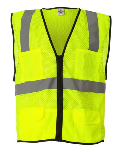 Custom Logo ML Kishigo Economy Mesh 6-Pocket Vest - 1191-1192