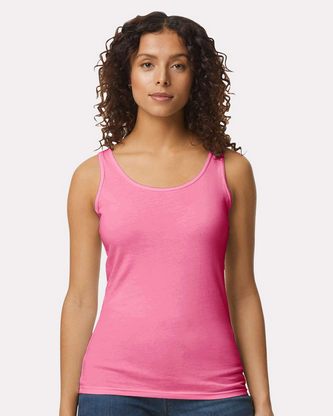 Custom Embroidered Gildan Softstyle® Women’s Tank Top 64200L With Logo