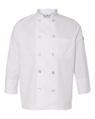  Company Branded Chef Designs Women's Ten Button Chef Coat 0401 With Logo 
