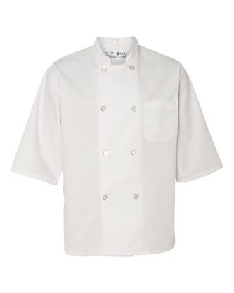 Custom Embroidered Chef Designs Half Sleeve Chef Coat 0404 With Logo