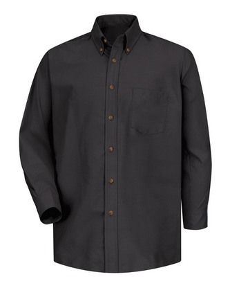 Custom Logo Red Kap Poplin Dress Shirt SP90 Embroidered