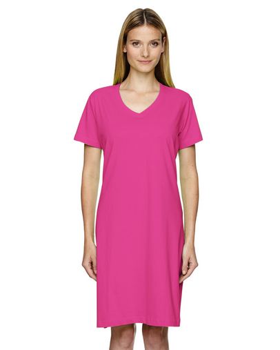 Custom Printed Ladies' V-Neck Fine Jersey Coverup-3522 With Logo