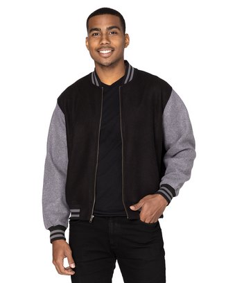 Unisex Legend Jacket - BLACK/ CHAR HTH - XS