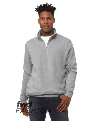 Custom Printed FWD Fashion Unisex Quarter Zip Pullover Fleece