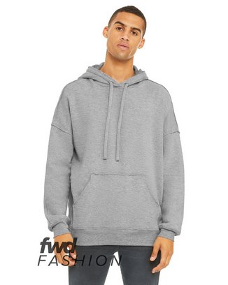  FWD Fashion Unisex Raw Seam Hooded Sweatshirt - ATHLETIC HEATHER - XS 