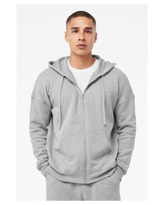 Custom Logo Unisex Sponge Fleece DTM Full-Zip Hooded Sweatshirt