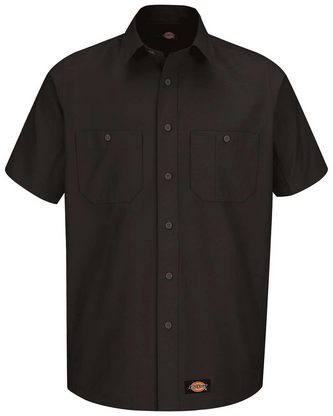  Company Branded Dickies Short Sleeve Work Shirt - Tall Sizes WS20T With Logo 