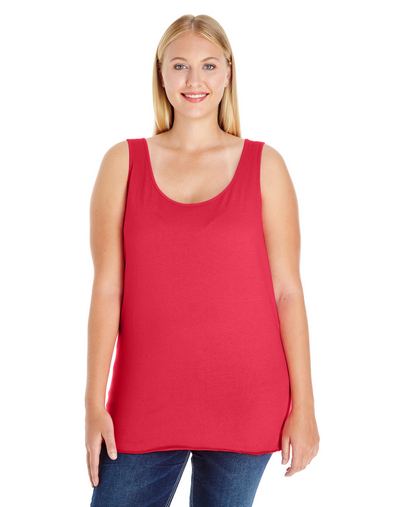 Custom Printed Ladies' Curvy Premium Jersey Tank-3821 With Logo
