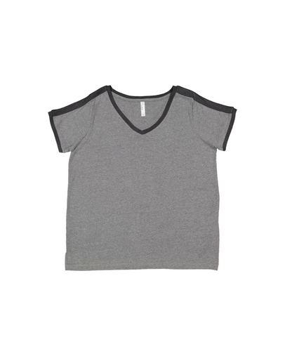 Custom Printed Ladies' Curvy Soccer Ringer Premium-3832 With Logo