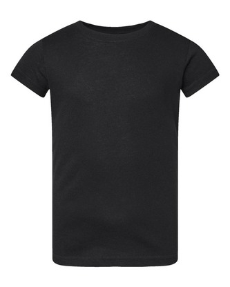 Custom Logo Rabbit Skins Toddler Girls Fine Jersey Tee 3316 Embroidered