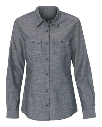 Custom Embroidered Burnside Women's Chambray Shirt 5255 With Logo