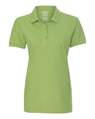 Custom Logo Gildan Premium Cotton® Women's Double Piqué Polo 82800L Embroidered