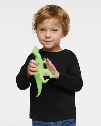 Company Branded Rabbit Skins Toddler Fine Jersey Long Sleeve Tee 3302 With Logo