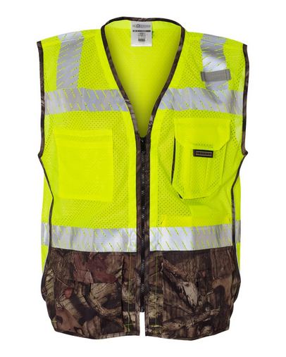 Custom Logo ML Kishigo Premium Brilliant Series® Mossy Oak Camo Class 2 Vest - 1523-1524 
