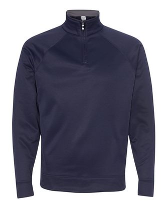 Custom Logo JERZEES Dri-Power® Sport Quarter-Zip Cadet Collar Sweatshirt PF95MR Embroidered