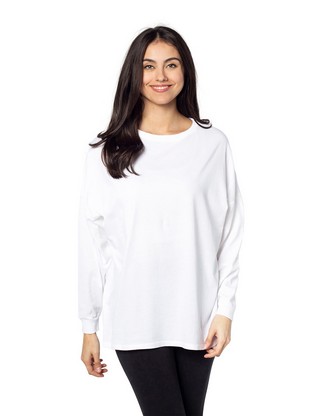Ladies' Big T-Shirt - WHITE - S
