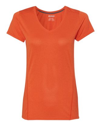 Custom Embroidered Gildan Performance® Tech Women's V-Neck T-Shirt 47V00L With Logo