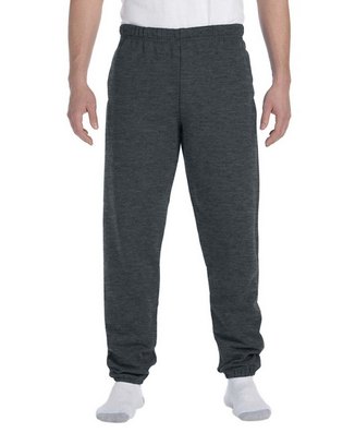 Adult Super Sweats® NuBlend® Fleece Pocketed Sweatpant - BLACK HEATHER - S