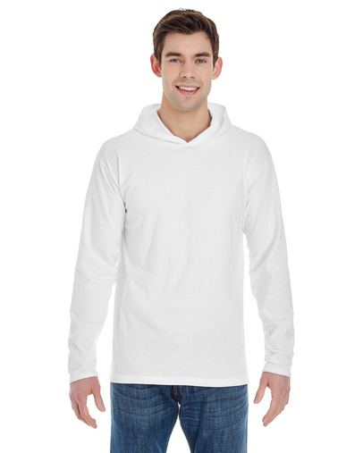  Adult Heavyweight Long-Sleeve Hooded T-Shirt 