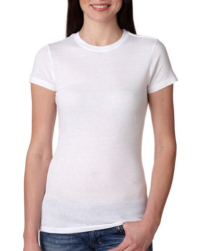 Ladies' Jersey T-Shirt - WHITE - S