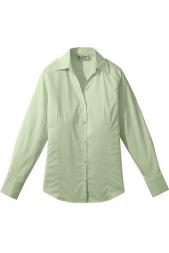 Custom Embroidered  Edwards Women's Long Sleeve V-Neck Stretch Blouse - 5034 