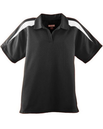 Ladies' Wicking Textured Color Block Sport Shirt