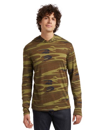  Unisex Printed Keeper Pullover Hooded Sweatshirt - CAMO - S 