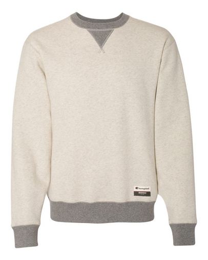 Custom Logo Champion Originals Sueded Fleece Crew - AO500 With Logo