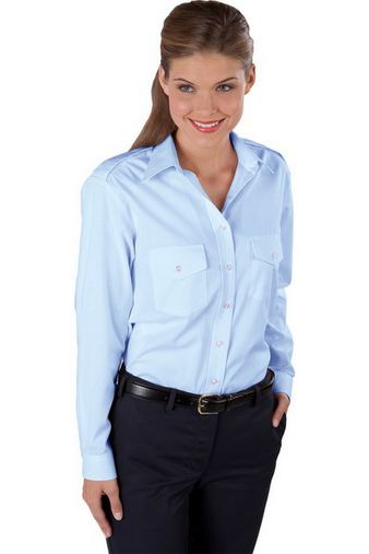 Custom Embroidered  Edwards Womens Long Sleeve Navigator Shirt - 5262 
