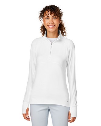Ladies' Gamer Golf Quarter-Zip - BRIGHT WHITE - S