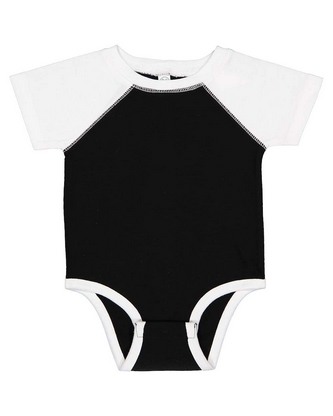 Company Branded Rabbit Skins Infant Baseball Fine Jersey Bodysuit 4430 With Logo