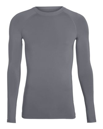 Company Branded Augusta Sportswear Hyperform Compression Long Sleeve Shirt 2604 With Logo