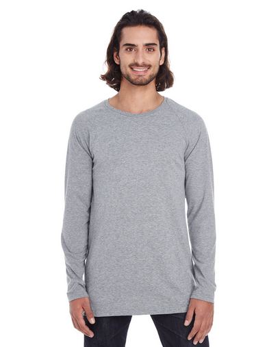 Adult Lightweight Long & Lean Raglan Long-Sleeve T-Shirt