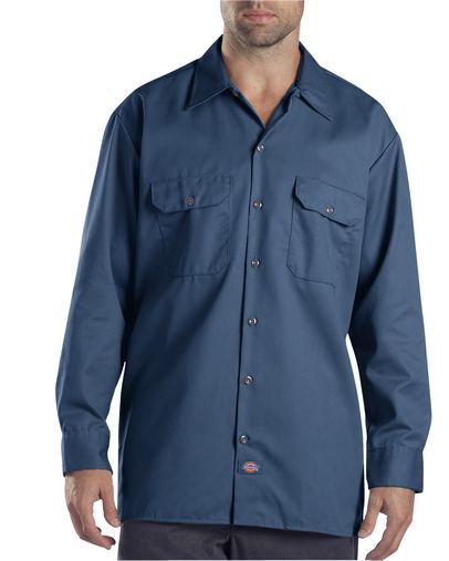 Custom Embroidered Dickies Tall Long-Sleeve Work Shirt - 574T