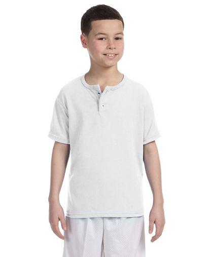  Youth Two-Button Baseball Jersey 