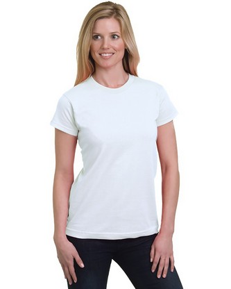 Ladies' Fine Jersey T-Shirt - WHITE - S