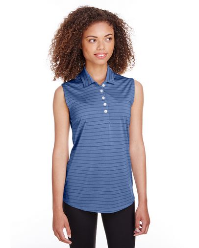 Custom Embroidered Puma Golf Ladies' Rotation Stripe Sleeveless Polo 597222
