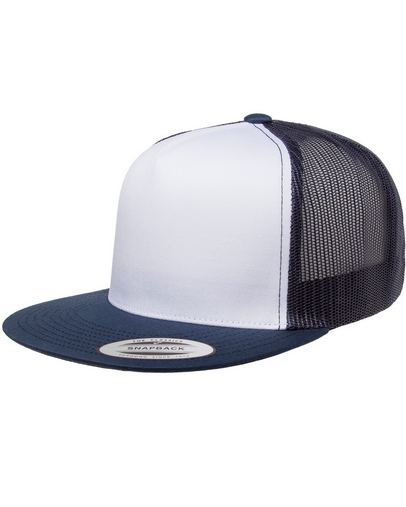  Adult Classic Trucker with White Front Panel Cap 