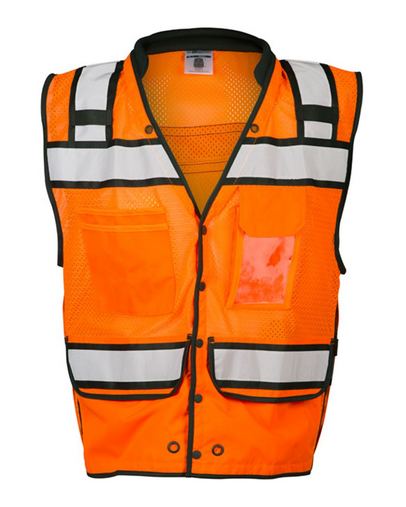 Custom Logo ML Kishigo High Performance Surveyors Snap Vest - S5006-5007