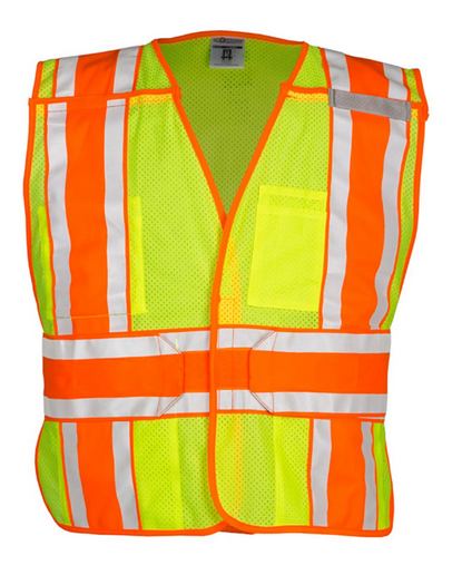 Custom Logo Kishigo 4 Season Breakaway Vest 1166B Embroidered