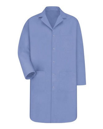 Company Branded Red Kap Gripper Front Lab Coat KP18 With Logo