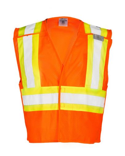 Custom Logo ML Kishigo Contrasting Mesh Breakaway Vest - 1174-1176