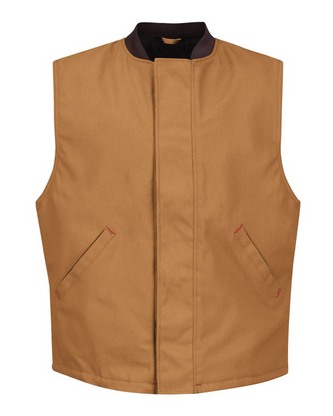 Custom Embroidered Red Kap Blended Duck Insulated Vest VD22 With Logo 