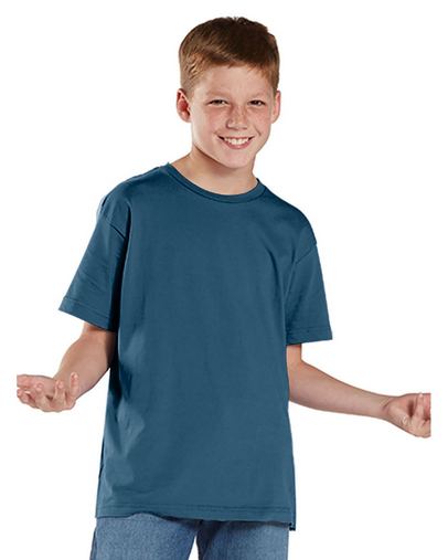 Custom Printed Youth Fine Jersey T-Shirt-6101 With Logo