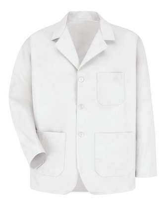 Company Branded Red Kap Lapel Counter Coat - Tall Sizes KP10T With Logo